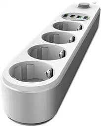Фільтр-подовжувач мережевий СolorWay 2м 4 розетки 4USB white (CW-CHE44W) - мініатюра 3