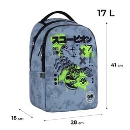 Рюкзак GoPack Teens 135M-5 Чорно-блакитний (GO26-135M-5) - мініатюра 2