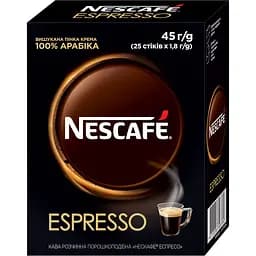 Набір: Кава розчинна Nescafe Еспресо порошкоподібна стік 1.8 г x 25 шт.
