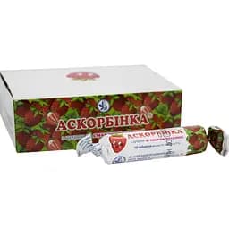 Дієтична добавка Аскорбінка з цукром зі смаком полуниці 10 шт.