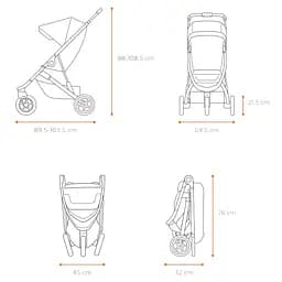 Коляска основа Thule Spring Stroller Aluminium (TH 11300100) - мініатюра 7