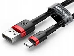 Кабель Baseus Cafule Lightning USB 1.5 A 2 м Black-Red CALKLF-C19