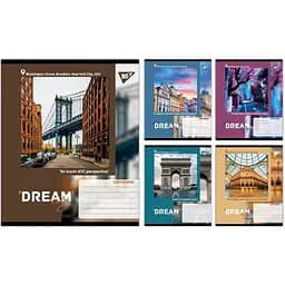 Зошит учнівський "Dream City" Yes 767705 60 аркушів Різнокольоровий 1 шт. в асортименті