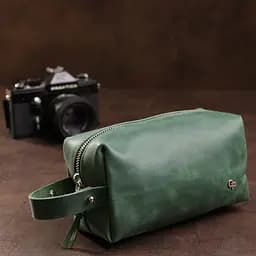 Шкіряна косметичка GRANDE PELLE 18х10х7 см acs0018597 - мініатюра 6
