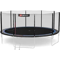Батут Hop-Sport 16ft (488см) черно-синий с наружной сеткой