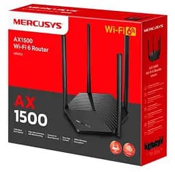 Роутер Mercusys MR60X Wi-Fi 802.11ax, 1775Mb, 3 LAN 10/100/1000Mb, підтримка MU-MIMO/MIMO - мініатюра 3