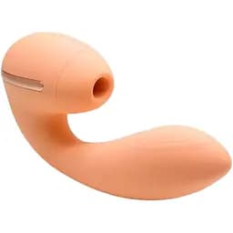 Вакуумный вибратор KisToy Tina Mini Violet вагинально-клиторальный Orange