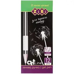 Ручка гелевая ZiBi Art Line Black Paper 0 0.7 мм белая (ZB.2208-12)