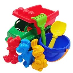 Детский песочный набор "Самосвал Тотоша №3" Colorplast 0183(Red-Green)