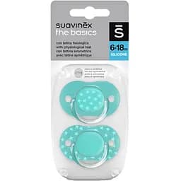 Набір пустушок Suavinex Memories Basics, 6-18 міс., 2 шт., в асортименті (307640)