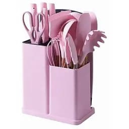 Набір кухонного приладдя Zepline ZP0102 силіконовий 19 предметів Рожевий