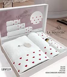 Подарунковий набір рушників з парфумом La Maison Lovely pbe0051106 - мініатюра 3