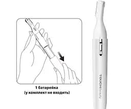 TOUCHBeauty TB-1658В, Багатофункціональний електричний тример для обиччя та тіла Тач Б'юті, білий - мініатюра 5