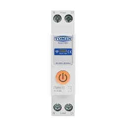 Розумний автоматичний вимикач з Wi-Fi (Tuya) TOMZN TOB9S-63 63A (51-00111) - мініатюра 2