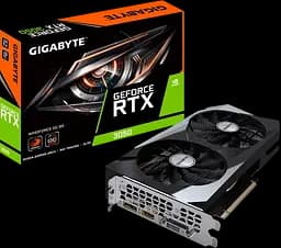 Відеокарта GeForce RTX 3050 8GB Gigabyte WindForce OC V2 (GV-N3050WF2OCV2-8GD)