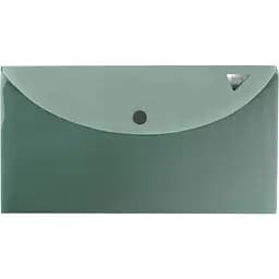 Папка-конверт Yes А6 Fusion на кнопці зелена (492325)