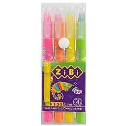 Карандаши гелевые ZiBi Kids Line Neon 4 шт. (ZB.2496)