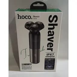 Чоловіча електробритва для бороди Hoco HP35 Induction 3-blade electric shaver 600mAh IPX7 Black - мініатюра 5