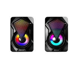 Комп'ютерні колонки Kisonli L9090 RGB, 6 Вт, для ПК і ноутбука - мініатюра 3