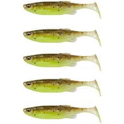 Силикон Savage Gear Fat Minnow T-Tail 105 мм 11.0g Green Pearl Yellow (5 шт/уп)