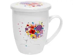 Чашка заварювальна Keramia Квіткова муза, 360 мл (21-279-003)