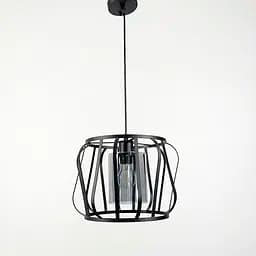 Підвісний світильник із графітовим плафоном у чорному корпусі 32×23 см | Арт. 12682/1 BK+GR | Line F