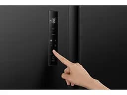 Холодильник Gorenje SBS, 179х62х92см, 2 двері, 345 (186) л, А +, NF +, Інв., Зона св-ті, Зовн. Диспл, чорний - мініатюра 5
