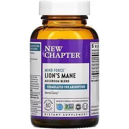 Натуральна добавка New Chapter Lion's Mane 60 вегакапсул