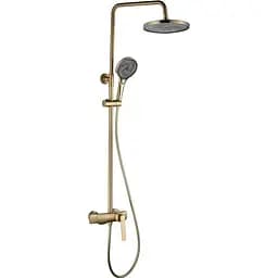 Душова система Rea Rebel brushed gold з виливом REA-P2414, Золотий