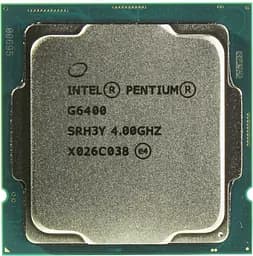Процесор Intel Pentium Gold G6400 (CM8070104291810) (Socket 1200, 4T, 4.0 ГГц, Tray)