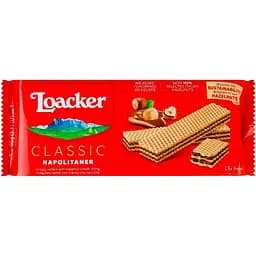 Вафли Loacker Classic Napolitaner с ореховой начинкой 90 г