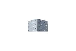 Куточок меблевий перфорований рівносторонній Apro 80 x 80 x 60 x 2 мм (в упаковці 5 шт.) - мініатюра 3