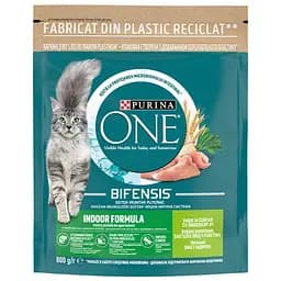 Сухой корм Purina One Indoor для взрослых кошек, живущих в помещении, с высоким содержанием индейки 750 г