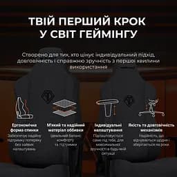 Крісло для геймерів Anda Seat Novis Size L Gray Fabric (AD23-L-01-G-F) - мініатюра 6