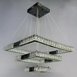 Люстра Linisoln 7965-60*40*20 BK метал, кришталь, LED, чорний, 100 Вт - мініатюра 3