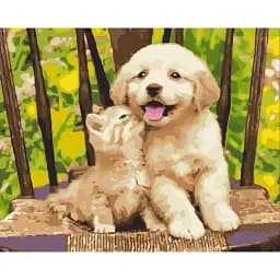 Картина по номерам Brushme Маленькие друзья 40x50 см