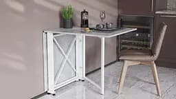 Стіл-книга трансформер Оріон 2 Ferrum-decor 750x1520x730 Білий метал ДСП Бетон 16 мм (FRD-104596) - мініатюра 7
