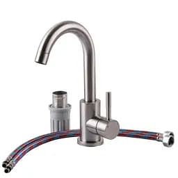 Змішувач для кухні EcoMix AISI-101S Нержавіюча сталь