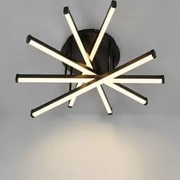 Стильна чорна LED люстра Diasha SX813/5BK 70W до 16 м2 у сучасному стилі