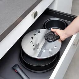 Tefal Кришка із захистом від розбризкування Ingenio 20-28 см нержавіюча сталь пластик - мініатюра 6