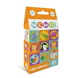 Настільна карткова гра для дітей "Дикі тварини" DoDo Toys 301238, 12 фішок