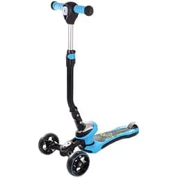 Дитячий самокат Bambi складний з ліхтариком Блакитний 000268730