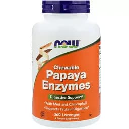 Травные ферменты Now Foods Папаи Papaya Enzymes 360 леденцов