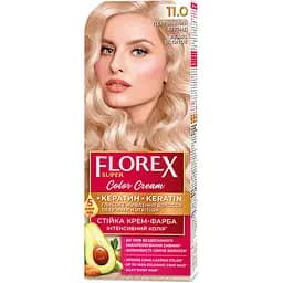 Стойкая крем-краска для волос Florex Super 11.0 Жемчужный блонд