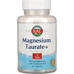 Витамины и минералы KAL Magnesium Taurate+ 400 мг 90 таблеток