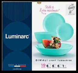 Сервіз DIWALI LIGHT TURQUOISE 19 предметів Luminarc kuh0016239 - мініатюра 6