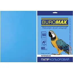 Папір кольоровий Buromax Intensiv А4 50 аркушів світло-синій (BM.2721350-30)