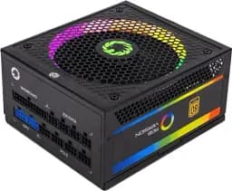 Блок живлення 1050 Вт, GameMax RGB 1050 PRO, Black, модульний, 80+ Gold, Active PFC, 14 см з ARGB підсвічуванням