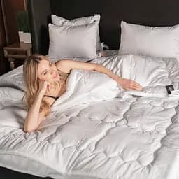 Ковдра бамбукова MirSon Luxury Exclusive №1377, зимова, 155x215 см, біла - мініатюра 7
