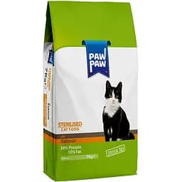 Сухой корм для взрослых стерилизованных котов Pawpaw Премиум с лососем 7 кг